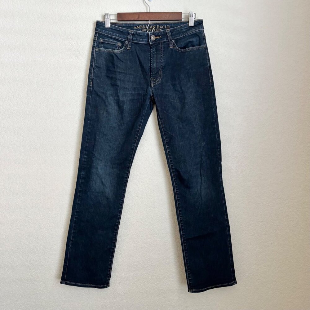 American Eagle Original Straight Jeans Men’s 29x32 Dark Wash Denim Casual